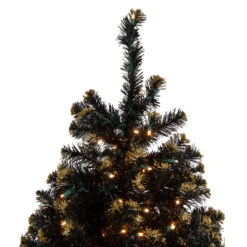 Northlight Pre-Lit LED Black Crystal Pine With Gold Glitter Artificial Christmas Tree - 7.5 Ft Clear Lights 8 Northlight Pre-Lit LED Black Crystal Pine With Gold Glitter Artificial Christmas Tree - 7.5 Ft Clear Lights -Christmas Decoration Store northlight v27364 2 58309.1665610428