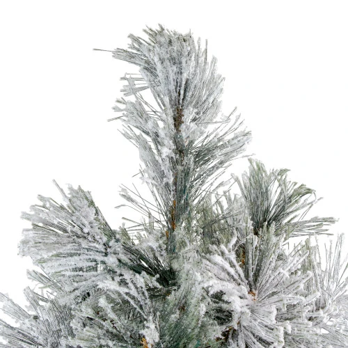 Northlight 4.5' Flocked Black Spruce Artificial Christmas Tree - Unlit 3 Northlight 4.5' Flocked Black Spruce Artificial Christmas Tree - Unlit - Image 3