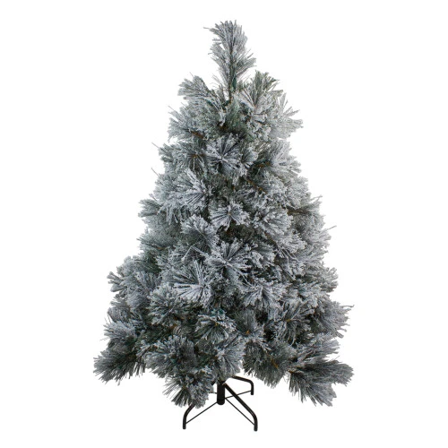 Northlight 4.5' Flocked Black Spruce Artificial Christmas Tree - Unlit 1 Northlight 4.5' Flocked Black Spruce Artificial Christmas Tree - Unlit