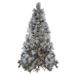 Northlight 7.5' Pre-Lit Full Black Spruce Artificial Christmas Tree - Clear LED Lights