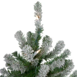Northlight Set Of 3 Pre-Lit Slim Flocked Alpine Artificial Christmas Trees 5' - Clear Lights 7 Northlight Set Of 3 Pre-Lit Slim Flocked Alpine Artificial Christmas Trees 5' - Clear Lights -Christmas Decoration Store northlight v27434 2update 45296.1668500847