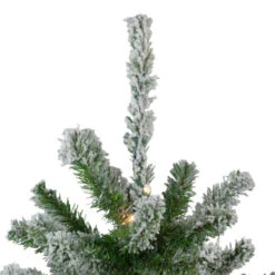 Northlight 3' Pre-Lit Flocked Alpine Artificial Christmas Tree - Clear Lights -Christmas Decoration Store northlight v27440 2updated 97580.1665696777