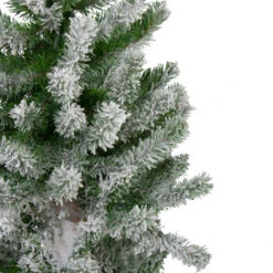 Northlight Set Of 3 Slim Flocked Alpine Artificial Christmas Trees 6' - Unlit -Christmas Decoration Store northlight v27444 2updatede 31002.1668587289