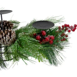 Northlight 32" Iced Mixed Pine, Berries And Pine Cones Christmas Pillar Candle Holder 7 Northlight 32" Iced Mixed Pine, Berries And Pine Cones Christmas Pillar Candle Holder -Christmas Decoration Store northlight vm26551 3 96124.1588355767