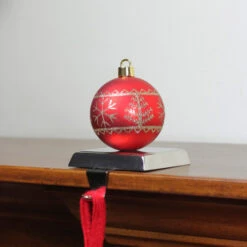 Northlight 5.5" Red And Gold Snowflake And Christmas Tree Ball Ornament Stocking Holder 5 Northlight 5.5" Red And Gold Snowflake And Christmas Tree Ball Ornament Stocking Holder -Christmas Decoration Store northlight wy15259 4 23037.1664901050