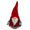 Northlight 17" Red And Gray Tumbling Santa Gnome With White Beard Christmas Figure
