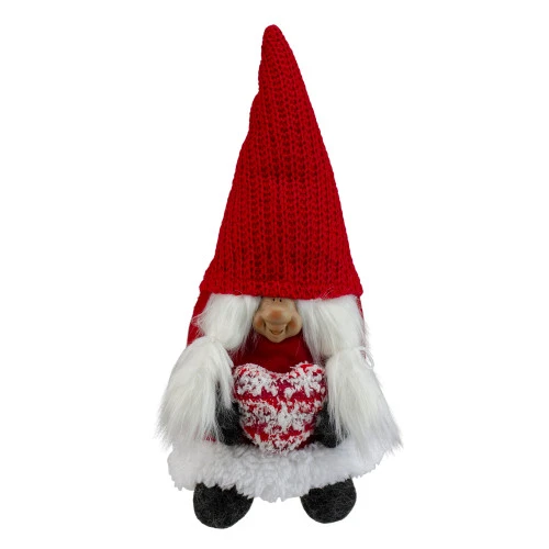 Northlight 13.5" Red And Gray Smiling Woman Christmas Gnome Tabletop Figure 1 Northlight 13.5" Red And Gray Smiling Woman Christmas Gnome Tabletop Figure