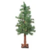 Northlight 3' Pre-Lit Medium Woodland Alpine Artificial Christmas Tree - Clear Lights