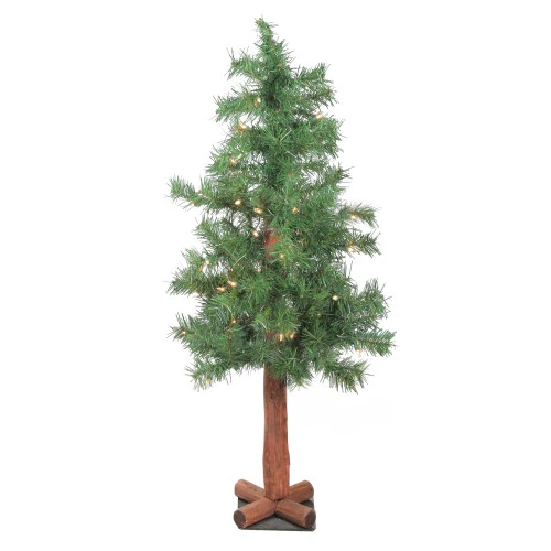 Northlight 3' Pre-Lit Medium Woodland Alpine Artificial Christmas Tree - Clear Lights 1 Northlight 3' Pre-Lit Medium Woodland Alpine Artificial Christmas Tree - Clear Lights