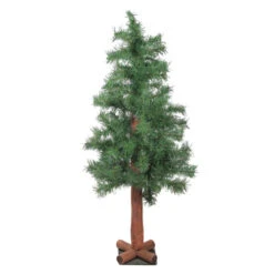 Northlight 3' Slim Traditional Mixed Woodland Alpine Artificial Christmas Tree - Unlit