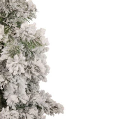 Northlight Set Of 3 Slim Flocked Alpine Artificial Christmas Trees 5' - Unlit -Christmas Decoration Store northlight ynt775 fk 3 updated 17358.1657129359