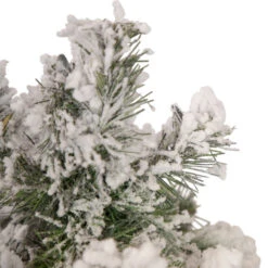 Northlight Set Of 3 Slim Flocked Alpine Artificial Christmas Trees 5' - Unlit -Christmas Decoration Store northlight ynt775 fk 4 updated 35165.1657129358