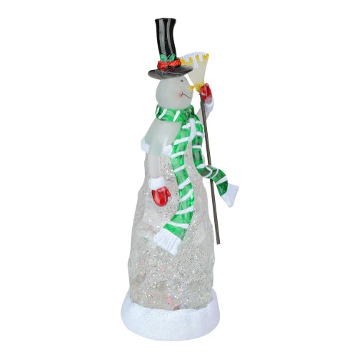 Northlight LED Lighted Color Changing Snowman Christmas Glittering Snow Dome 11" 2 Northlight LED Lighted Color Changing Snowman Christmas Glittering Snow Dome 11" - Image 2