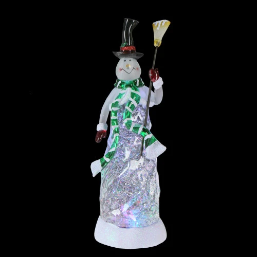 Northlight LED Lighted Color Changing Snowman Christmas Glittering Snow Dome 11" 3 Northlight LED Lighted Color Changing Snowman Christmas Glittering Snow Dome 11" - Image 3
