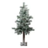 Northlight 3' Medium Flocked And Glittered Woodland Alpine Artificial Christmas Tree - Unlit