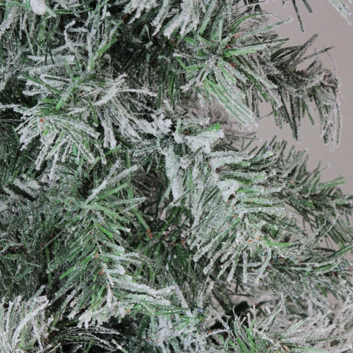 Northlight 5' Lightly Flocked And Glittered Woodland Alpine Artificial Christmas Tree, Unlit 2 Northlight 5' Lightly Flocked And Glittered Woodland Alpine Artificial Christmas Tree, Unlit - Image 2
