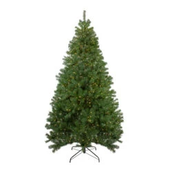 Northlight 7.5' Pre-lit Medium Deer River Spruce LED Artificial Christmas Tree - Warm White Lights
