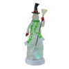 Northlight 11" White LED Lighted Color Changing Snowman Glitter Dome Christmas Tabletop Decor - 32913140