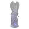 Northlight 11.5" LED Lighted Color Changing Angel With Trumpet Christmas Glitterdome - 32913142