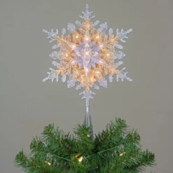 Northlight 13.5" Lighted Gold And Silver 3 Layer Snowflake Christmas Tree Topper - Clear Lights 8 Northlight 13.5" Lighted Gold And Silver 3 Layer Snowflake Christmas Tree Topper - Clear Lights -Christmas Decoration Store northlightct 74 824 107 4 18695.1665611044