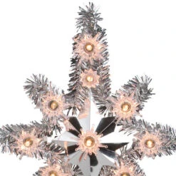 Northlight 11" Silver Lighted Tinsel Star Of Bethlehem Christmas Tree Topper - Clear Lights 5 Northlight 11" Silver Lighted Tinsel Star Of Bethlehem Christmas Tree Topper - Clear Lights -Christmas Decoration Store northlightys27528 35761.1665610745