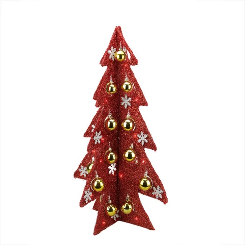 Northlight 2.25' Pre-Lit LED Decorated Tinsel Artificial Christmas Tree 1 Northlight 2.25' Pre-Lit LED Decorated Tinsel Artificial Christmas Tree