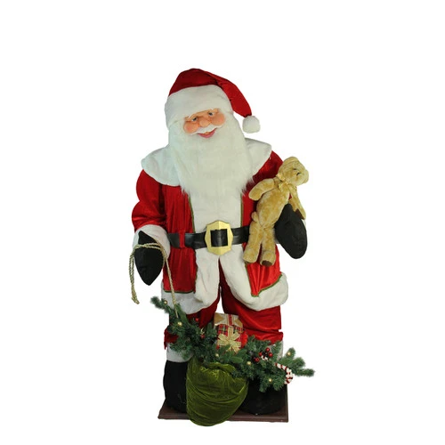 Northlight 6' LED Lighted Musical Santa Claus With Gift Bag Christmas Inflatable Figurine 1 Northlight 6' LED Lighted Musical Santa Claus With Gift Bag Christmas Inflatable Figurine
