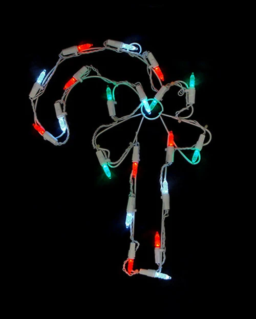 Northlight 12" Battery Operated LED Candy Cane Christmas Window Silhouette Decoration 1 Northlight 12" Battery Operated LED Candy Cane Christmas Window Silhouette Decoration