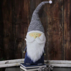 Northlight 27.5" Blue And Gray Standing Santa Gnome Tabletop Decor -Christmas Decoration Store opvjtnijunqnauwcfm8znoazfaufbnq4 36384.1588415527