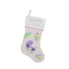 Northlight 18.5" Pink And White "Baby's First Christmas" Embroidered Stocking