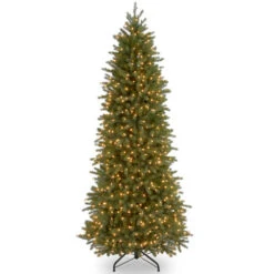 9' Pre-Lit Fraser Fir Artificial Christmas Tree, Clear Lights