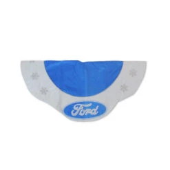 Northlight 45.5" Blue And White Ford Scalloped Christmas Tree Skirt
