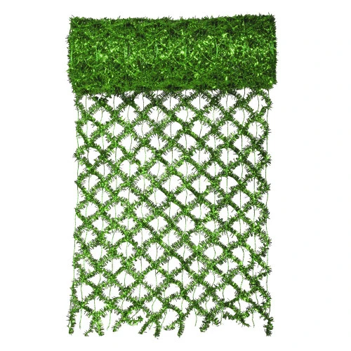 Green Commercial Wired Mesh Garland Ribbon 12" X 10 Yards 1 Green Commercial Wired Mesh Garland Ribbon 12" X 10 Yards