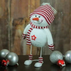 Northlight 11" Albino White And Candy Apple Red Bobble Snowman Figurine -Christmas Decoration Store qe6marchcq6ub0h8nnjcdtf2zormqnjs 84801.1588415510