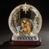 9.25” Musical Arch Nativity Scene In Dome With Lighted Star B/O