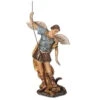 Antiqued St. Michael And The Devil Tabletop Statue 18.5"
