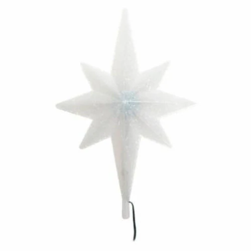 12' Lighted Blue And White Color-Changing Glitter Star Christmas Tree Topper 1 12' Lighted Blue And White Color-Changing Glitter Star Christmas Tree Topper