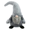 Northlight 20" Gray Sitting Tabletop Christmas Gnome With Faux Fur Hat