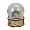Roman 8" LED Animated And Musical Woodland Bear Christmas Dome Tabletop Decoration