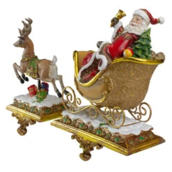Roman Set Of 2 Brown And Red Santa Claus With Reindeer Christmas Stocking Holders 9.5" 6 Roman Set Of 2 Brown And Red Santa Claus With Reindeer Christmas Stocking Holders 9.5" -Christmas Decoration Store roman 37011 2 00288.1595892101