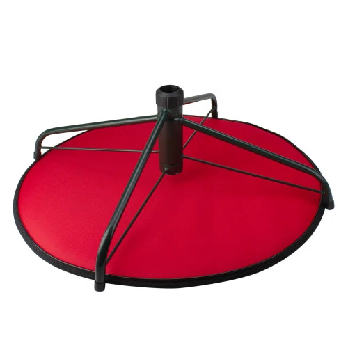 Northlight 22" Red And Black Medium Premium Christmas Tree Mat 4 Northlight 22" Red And Black Medium Premium Christmas Tree Mat - Image 4