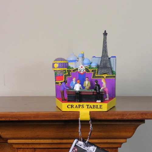 7.25" Casino Gambling Craps Table Christmas Stocking Holder 1 7.25" Casino Gambling Craps Table Christmas Stocking Holder