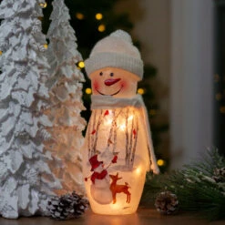 11" White And Red Lighted Snowman Christmas Tabletop Decoration 9 11" White And Red Lighted Snowman Christmas Tabletop Decoration -Christmas Decoration Store stonycreek bfx8244 5 05991.1588415812