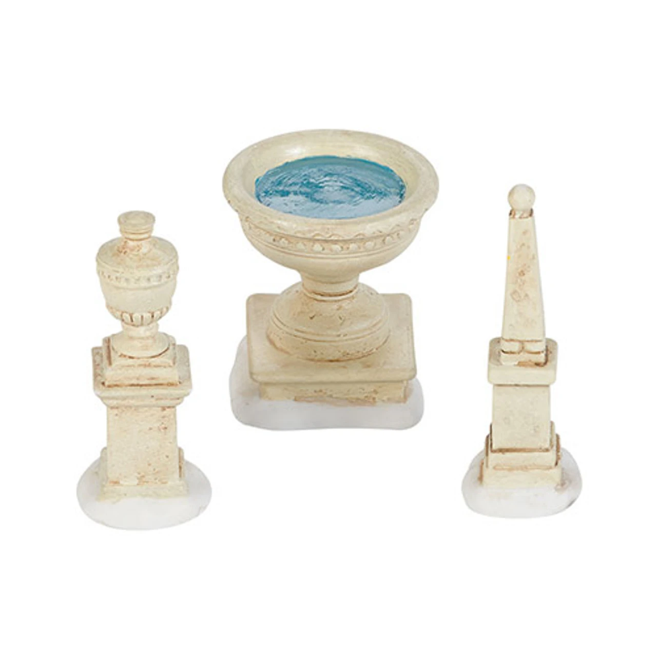Department 56 Set Of 3 Ivory And White Tudor Gardens Monuments Accessory 2.5" 1 Department 56 Set Of 3 Ivory And White Tudor Gardens Monuments Accessory 2.5"