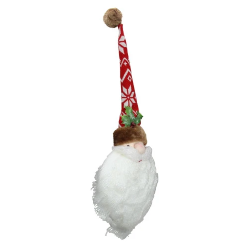 27" Santa Head With A Red And White Snowflake Bendable Long Winter Hat Christmas Wall Decor - 33385786 2 27" Santa Head With A Red And White Snowflake Bendable Long Winter Hat Christmas Wall Decor - 33385786 - Image 2