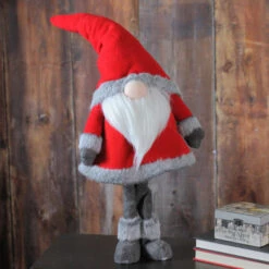 Northlight 28” Red Standing Christmas Santa Claus Gnome With Gray Faux Fur Trim -Christmas Decoration Store v44dbxc969ea5j8qb2ucob9os2bkr9xo 48862.1587645149