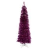 10' Pre-Lit Pencil Pine Artificial Christmas Tree - Purple Lights