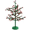 21.5" Red And Green Berry Glitter Christmas Tree Tabletop Decor