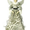 19" Olive Green Glittered Angel Christmas Tree Topper