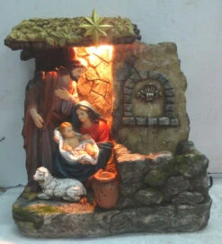 Northlight 14" Brown And Gray Holy Family Religious Nativity Fountain With Lamp Tabletop Christmas Decoration 5 Northlight 14" Brown And Gray Holy Family Religious Nativity Fountain With Lamp Tabletop Christmas Decoration -Christmas Decoration Store ygcgkwtscnkyrp8ii2vwvtvpkuham7sg 94868.1588362611